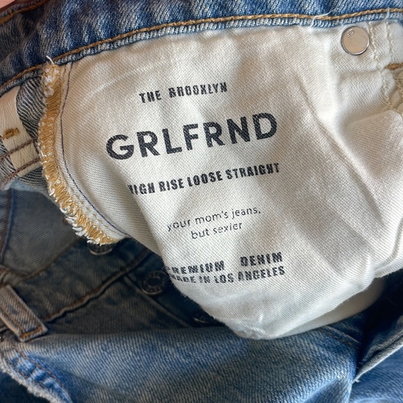 GRLFRND “The Brooklyn” high rise loose straight jean - Picture 2 of 2